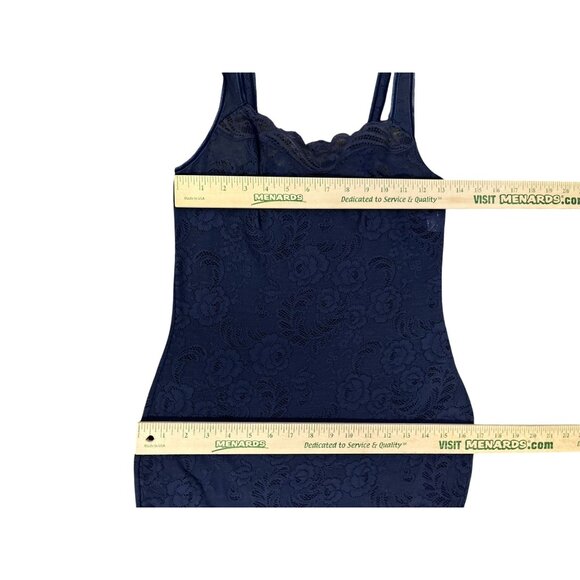 Vintage Warners Lace Slip/Nightgown Womens 36 Used Blue Purple 80s - Picture 7 of 13